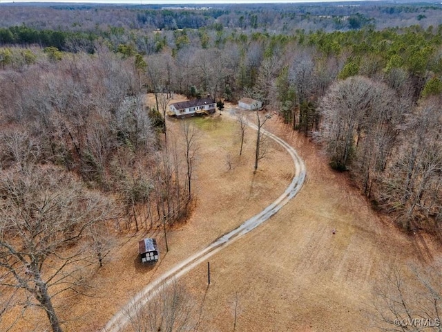 aerial view featuring a rural view