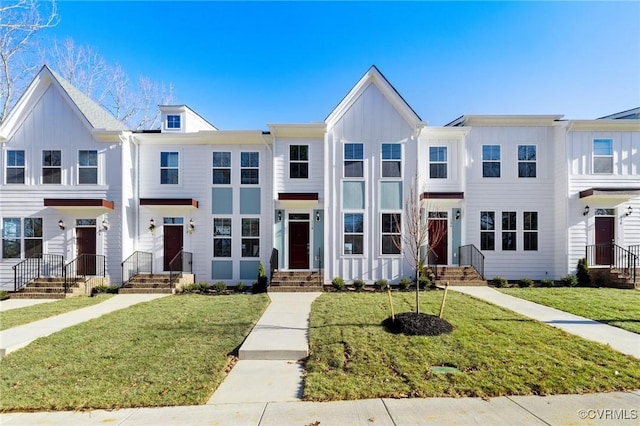 view of property with a front yard