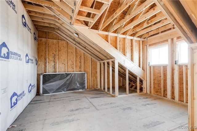 view of attic