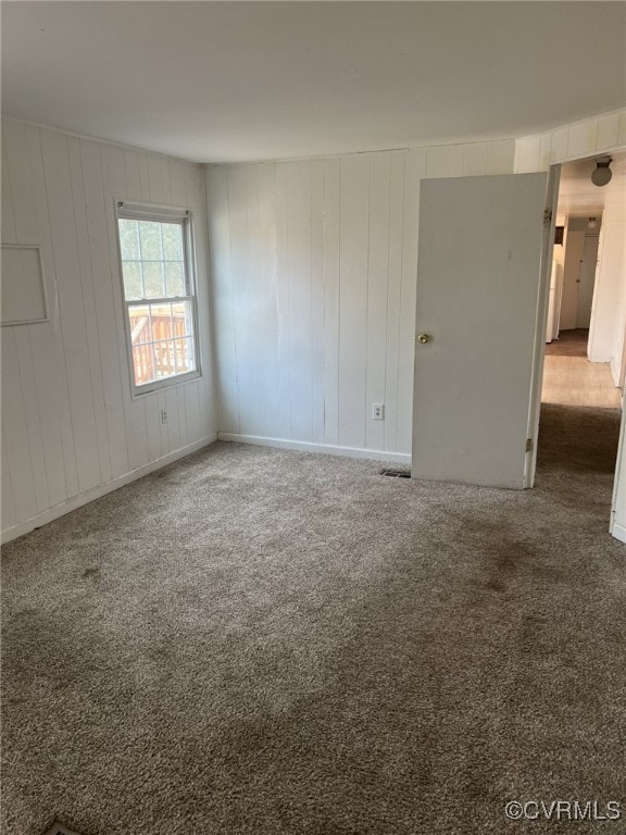 view of carpeted empty room