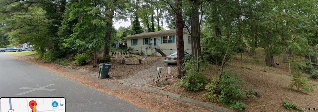 view of front of home