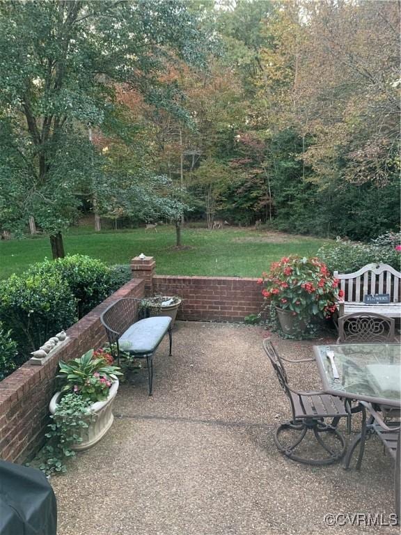 view of patio / terrace featuring area for grilling