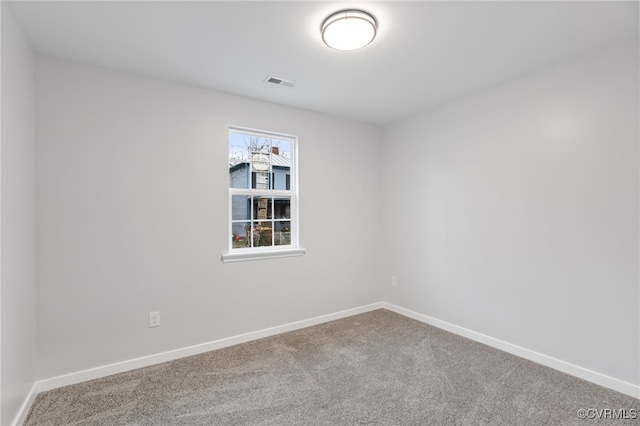 view of carpeted empty room