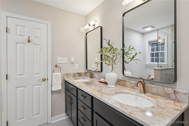 bathroom featuring vanity