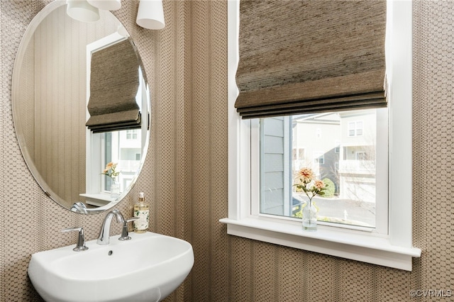 bathroom with a sink