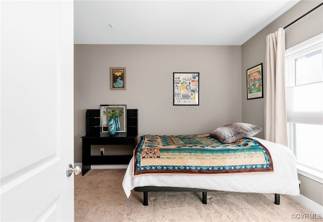 bedroom featuring carpet flooring