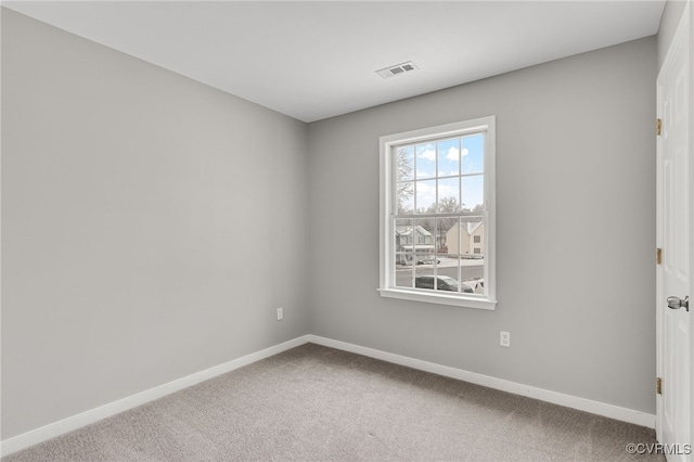 view of carpeted empty room