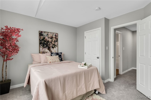 bedroom featuring carpet floors