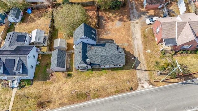 bird's eye view featuring a residential view