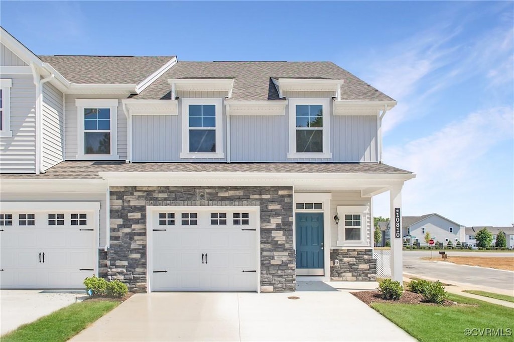 10800 Farmstead Mill Ln, Glen Allen, VA 23059 - view of front of house featuring a garage