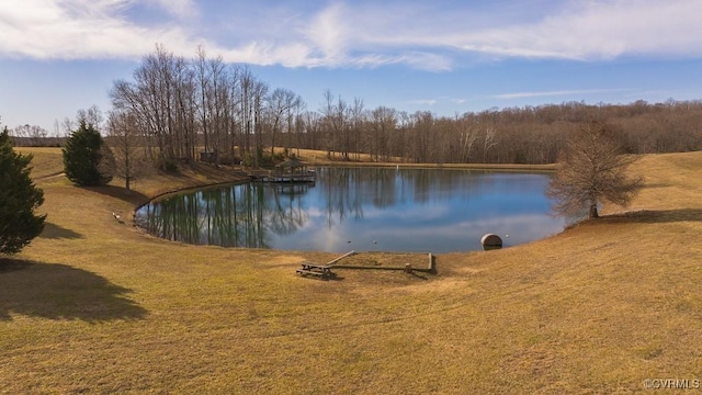 property view of water