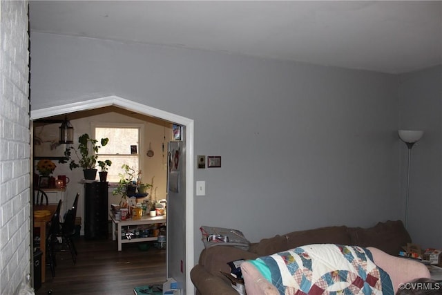 bedroom featuring wood finished floors