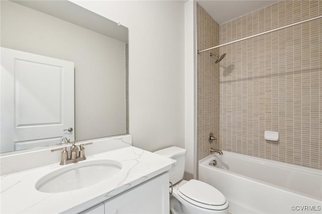 2700 Maidens Rd, Powhatan, VA 23139 - bathroom featuring toilet, shower / bathtub combination, and vanity