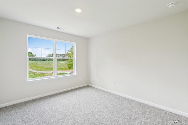2700 Maidens Rd, Powhatan, VA 23139 - empty room featuring recessed lighting, carpet floors, visible vents, and baseboards