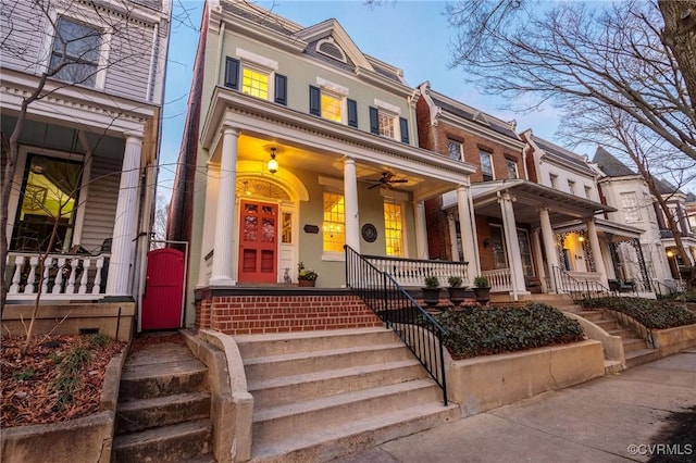 view of front of home with a porch