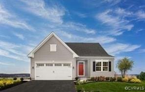 view of front of home with a front yard