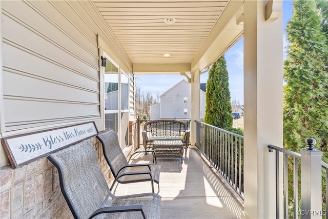 view of balcony