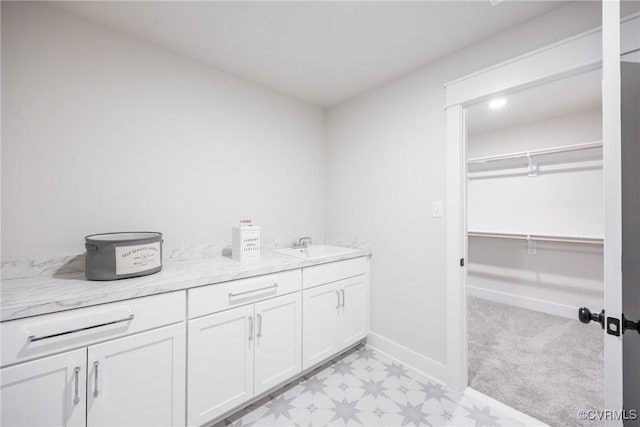 bathroom with vanity