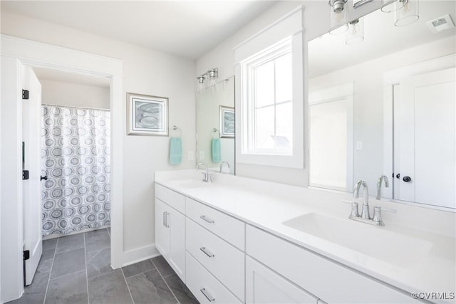 bathroom with vanity