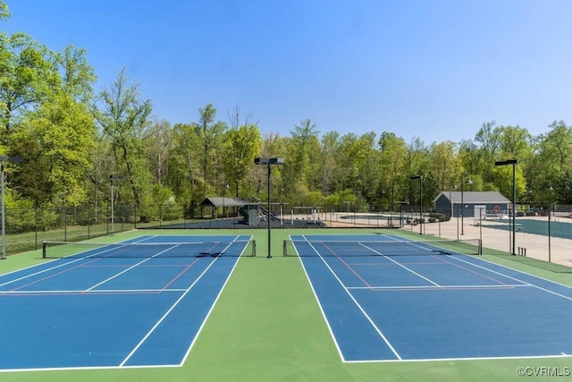 view of sport court