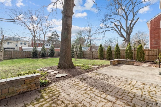 view of patio / terrace with a fenced backyard