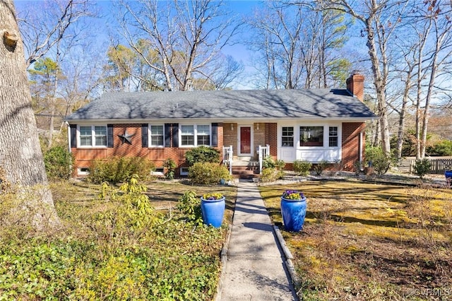 view of ranch-style house