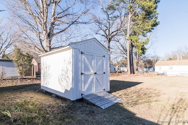 view of outbuilding