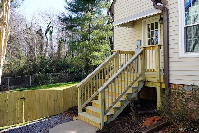 wooden deck with fence