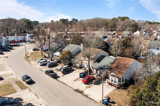 birds eye view of property featuring a residential view