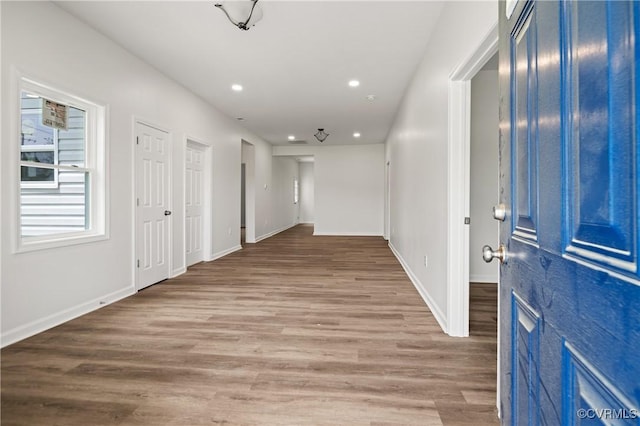 9214 River Rd, Chesterfield, VA 23803 - foyer entrance featuring wood finished floors and recessed lighting