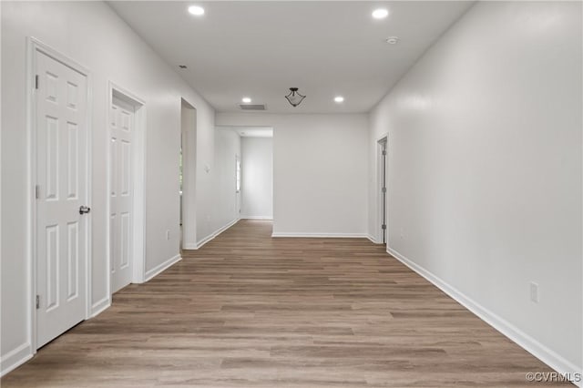 9214 River Rd, Chesterfield, VA 23803 - hallway featuring recessed lighting and light wood finished floors