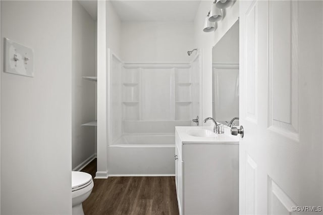 9214 River Rd, Chesterfield, VA 23803 - full bathroom featuring wood finished floors, vanity, and tub / shower combination