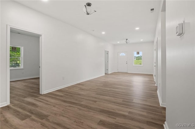 9214 River Rd, Chesterfield, VA 23803 - empty room with wood finished floors and recessed lighting
