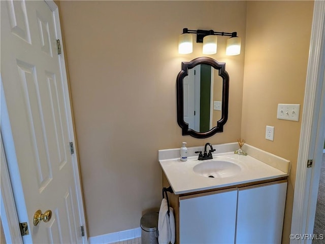 bathroom featuring vanity