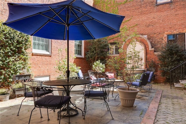 view of patio / terrace featuring outdoor dining space