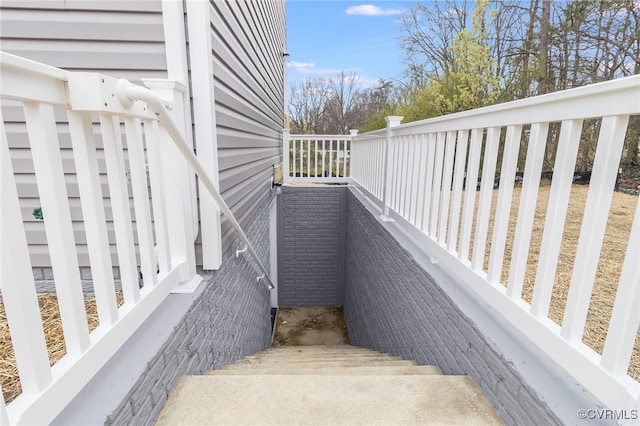 view of staircase