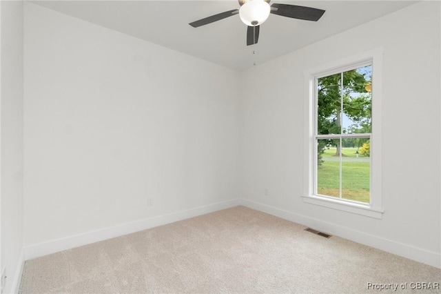 100 Bowsprit Ln, Wicomico Church, VA 22473 - carpeted empty room with baseboards and a ceiling fan