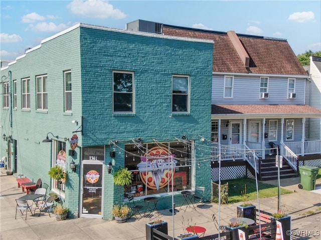 multi unit property with brick siding