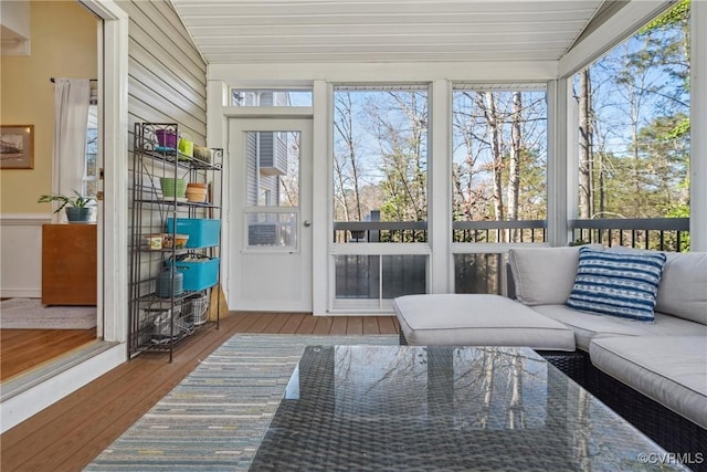 view of sunroom / solarium