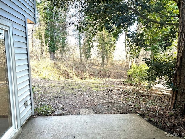 view of yard with a patio