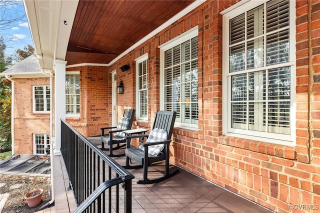 view of patio / terrace with a porch