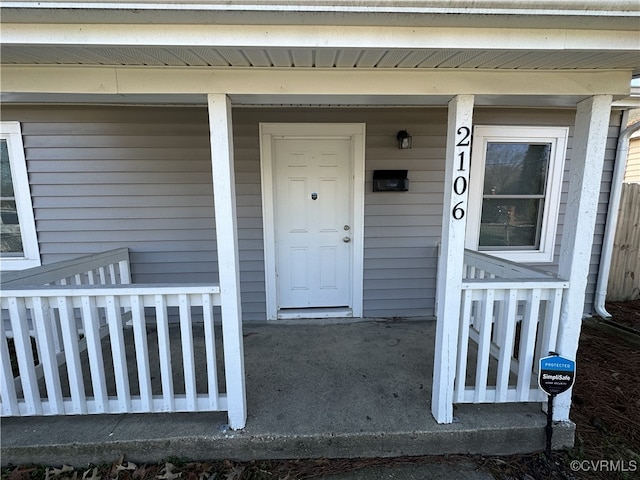 view of entrance to property