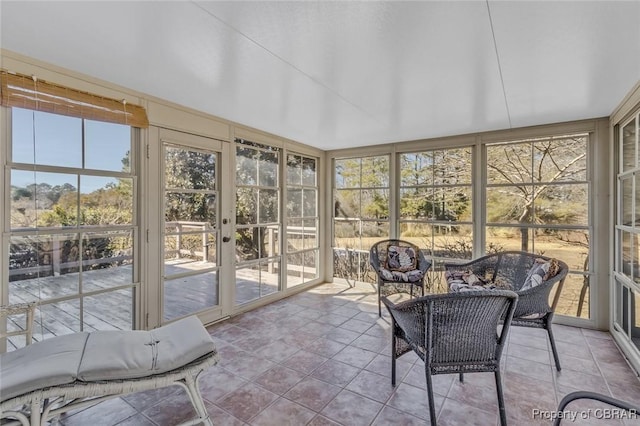 view of sunroom / solarium