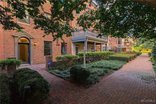 114 Cedar Works Row, Henrico, VA 23231 - view of front of house featuring a balcony and brick siding