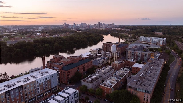 114 Cedar Works Row, Henrico, VA 23231 - aerial view featuring a city view and a water view