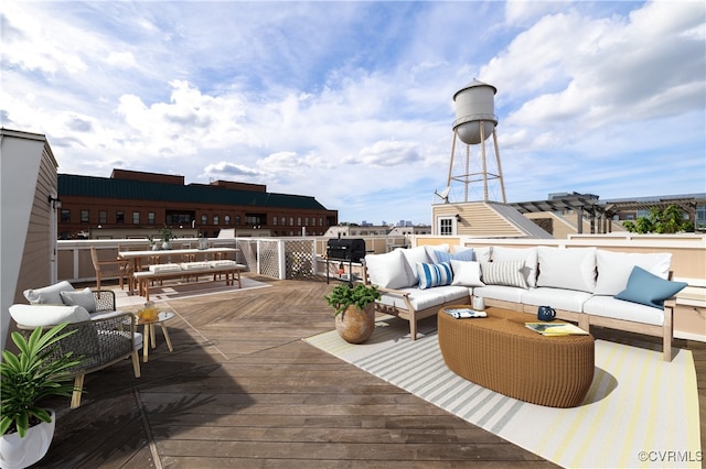 114 Cedar Works Row, Henrico, VA 23231 - deck featuring an outdoor hangout area