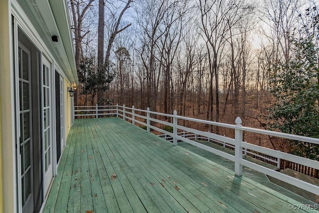 view of wooden terrace