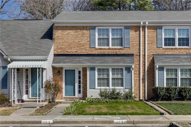 multi unit property with brick siding