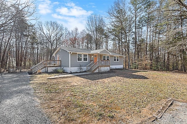 view of manufactured / mobile home