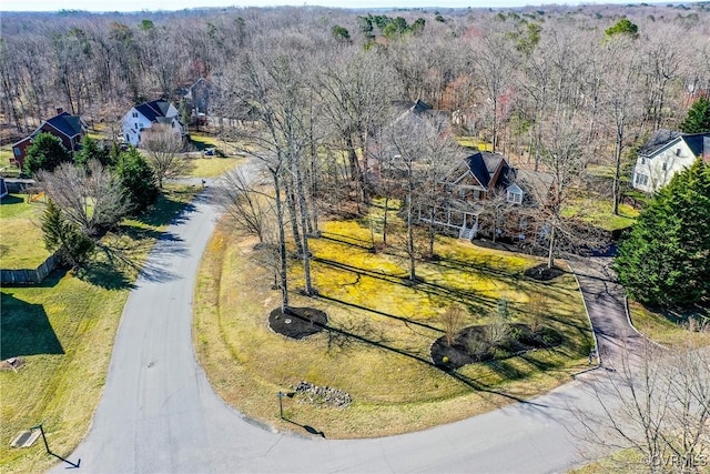 aerial view with a view of trees